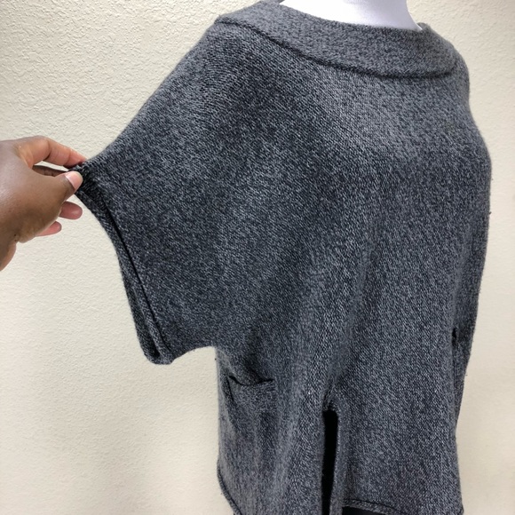 Anne Klein Gray Short Sleeve Belted Sweater - Picture 6 of 8